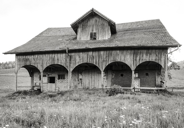 Ebnet, Gemeinde Entlebuch,2010, Hahnemühlepapier auf Aluminium, gerahmt 3/3, 60x50 cm